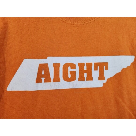 Castaways Mens XL Orange Tennessee Aight Graphic Long Sleeve Crew Neck T-Shirt - Picture 2 of 4